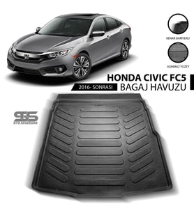 Honda Civic FC5 3D Bagaj Havuzu Araca Özel