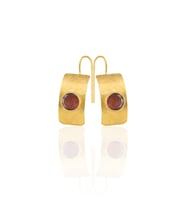 Kadir Jewellery 22 Ayar Altın Kaplama Kadın Minimal Küpe -El İşçiliği Ve Hipoalerjenik Küpe
