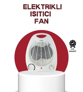 2000w Taşınabilir Elektrikli Fanlı Isıtıcı – Hızlı Isınma, Kompakt Boy