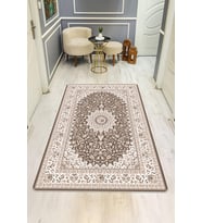 Klasik Desen Dijital Baskı Kaymaz Taban Halı H1057