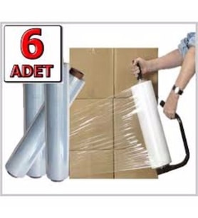 PALET STREÇ FİLM 17 MIKRON 300 METRE 1 KOLİ (6ADET)ÜCRETSİZ KARGO