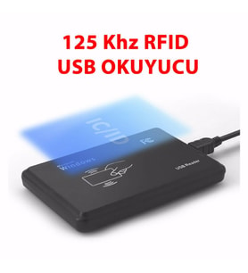 EM4100 125Khz Usb Rfid Okuyucu 125 KHz RFID Manyetik Kart Anahtarlık Etiket Okuyucu Personel Takip