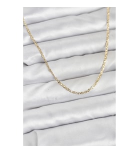 Mey İthalat® CM 14K Gold Renk Pirinç Lazer Model 60 cm Kadın Kolye