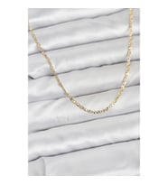 Mey İthalat® CM 14K Gold Renk Pirinç Lazer Model 60 cm Kadın Kolye
