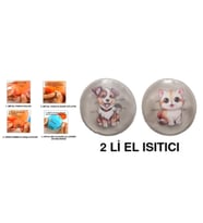 SEVİMLİ KEDİ VE KÖPEK CEP SOBASI,EL ISITICI,2 ADET SICAK SU TORBASI PVC  9cm