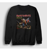 Presmono Unisex Siyah Trooper Iron Maiden Sweatshirt 87280tt