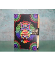 Periboia Baykuşlu Deri Defter Model 2  (Karışık)