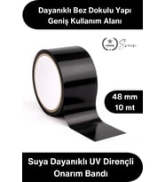 #TamirBandı Duct Tape Tamir Bandı Bez Siyah Güçlü Yapışkan Suya Dayanıklı UV Dirençli Onarım İzolasy