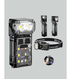 Şarj Edilebilir Sensörlü LED Kafa Feneri Manyetik 1200 mAh