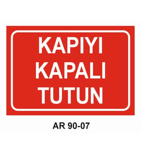 İŞ GÜVENLİĞİ UYARI LEVHASI 1 ADET PVC 21 X 29CM