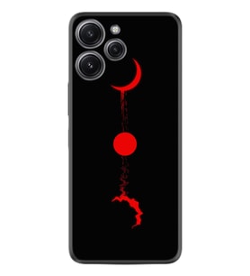Xiaomi Redmi 12 128 GB 4 GB Ram Kılıf Silikon Desen Özel Seri Red Moon 1710