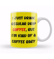 CAT Funny Coffee Drinks Art Lover Gift Quote   Vintage Retro Rainbow Style Kupa Bardak Porselen