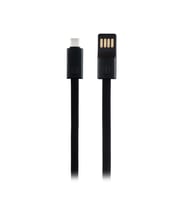 MF Product Jettpower 0047 Metal Başlıklı Örgülü 3A Micro Usb Hızlı Şarj Kablosu 20 cm Siyah