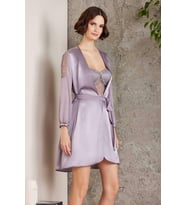 Pierre Cardin 6 Lı Saten Gecelik Çeyiz Takım Royal (Açık Mavi)