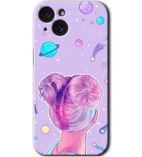 İphone 15 Plus Kılıf HD Desen Baskılı Kılıf - Uzaylı Kız