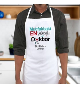 Kişiye Özel Doktor Eşe Hediye Mutfak Önlüğü
