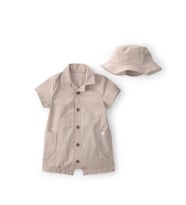 Carter's Erkek Bebek Kısa Tulum 1u590910 Bej