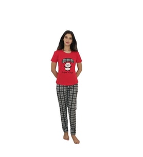 Kadın Pijama Takımı Kırmızı