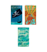 Seksen Günde Dünya Gezisi + Beyaz Diş + Define Adası- 3 Kitap Set - Iş Bankası Özel Set Seksen Günde