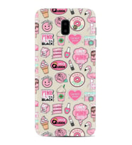 Samsung J6 Plus J7 Prime J7 Pro M20 Kılıf Desenli Silikon Donut Flamingo 1415