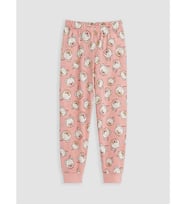 LC WAIKIKI Pembe Desenli Kız Çocuk Pijama Alt