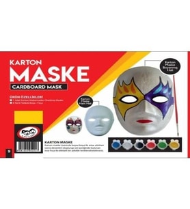 Karton Maske Boyama Sanatı - Kumtoys