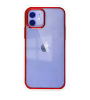 Apple İphone 12 Kılıf Element Silikon - Kırmızı