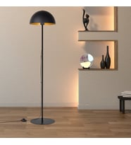 New Yorker Siyah Metal Lambader Salon Ofis Çalışma Odası Kolay Kurulum Dekoratif Ayak Puar Köşe Lambası