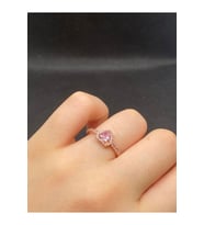 Işıltılı Yüksek Kalp Taşlı Yüzük