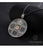 Dualı Gümüş Madalyon Kolye