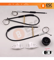 Peugeot 206 206+ 1998-2012 4/5 Kapı 9222E8 9222F8 İçin Elektrikli Ön Sağ Kapı Cam Kriko Tamir Seti