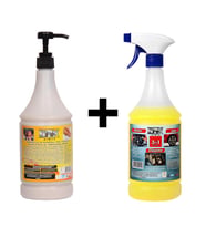 Ponza'lı (Talaşlı) El Temizleme Kremi ( Sabunu) 1 kg & Motor Jant Döşeme Temizleyici 1 Lt