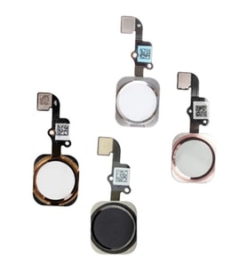 İphone 6s Uyumlu Home Tuşu Orta Tuş Filmi Flexi - Gümüş