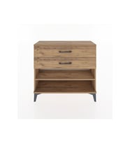 Arges Şifonyer Tek Raflı 2 Çekmeceli 88x30x80 Çam-Çam