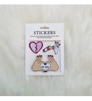Kalp Oje Sticker