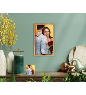 BK Home Yağlıboya Sevgililer Fotoğraflı El Yapımı Ahşap Çerçeveli Tablo-4