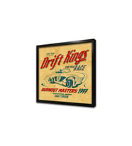Vintage Retro Çerçeveli Mdf Tablo