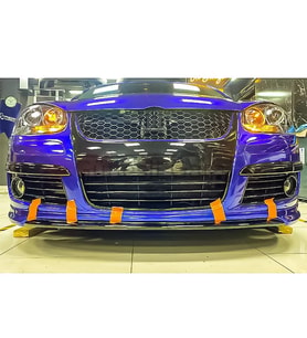 Vw Golf 5 R32 Ön Ek Karlık Abs Plastik Mat Siyah 2003 2004 2005 2006 2007 2008 2009 karlık+bodykit+ek