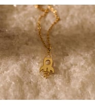 Kişiye Özel Mini Uçak Mekiği Kolye 925K Gümüş (Gold)