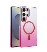 Samsung Galaxy S23 Ultra Glossy Magsafe Kapak - Pembe