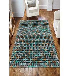 Dijital Kaymaz Taban Yıkanabilir Salon Halısı Mutfak Halısı Koridor Halısı Yolluk ND-HS-326 (Çok Renkli)