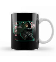 Attack on Titan Levi Ackerman Shadow Design Kupa Bardak Porselen