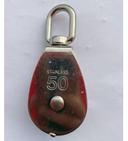 PASLANMAZ KROM ÇİFTLİ MAKARA 50mm