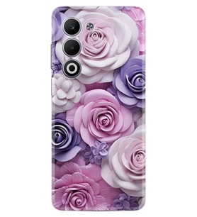 Oppo A5 Kılıf Boutique Baskılı Resimli Mor Güller Pcode -029