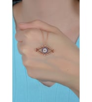 925 Ayar Gümüş Kadın Göz Kolye