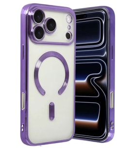 iPhone 17 Pro Max Kross Magneticsafe Kapak - Mor