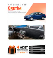 HYUNDAİ SONATA (2004-2007) Uyumlu Torpido Koruma Örtüsü Oto Kılıfı - Siyah