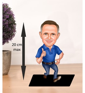 KİŞİYE ÖZEL KARİKATÜR okey adam BİBLOSU