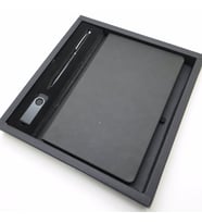 Wings SG174 Kutulu Siyah İsme Özel Defter + 16GB Usb Bellek + Touch Kalem Set  Hepsi İsme Özel