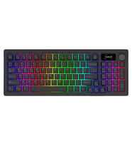 AQIRYS ATRIA Black Wireless %95 Aqirys White Linear Switch Hotswap RGB Kablosuz İngilizce Mekanik Gaming Klavye